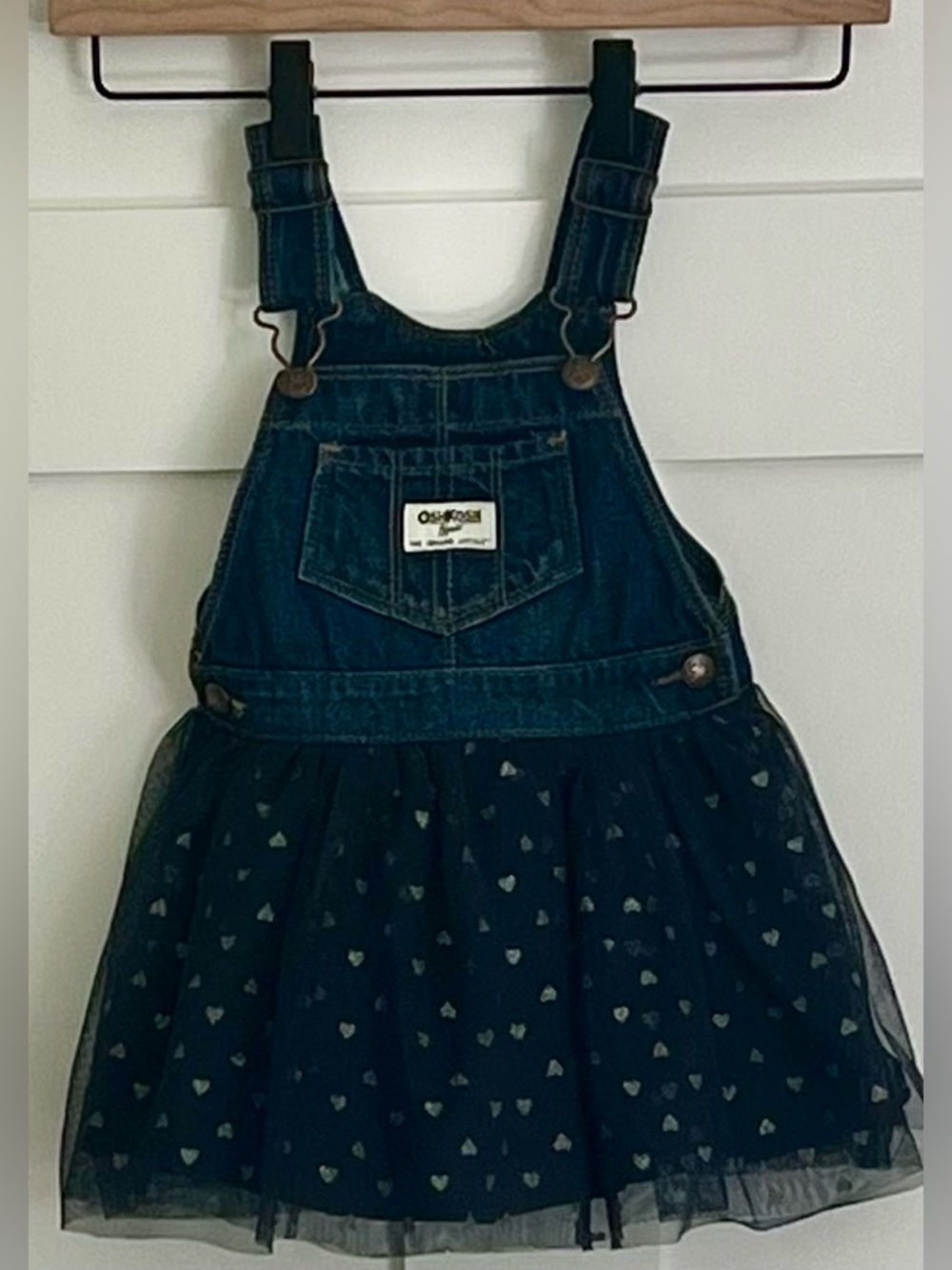 OSHKOSH| Denim Overall Dress Skirt 24M  
Country Cuteness
